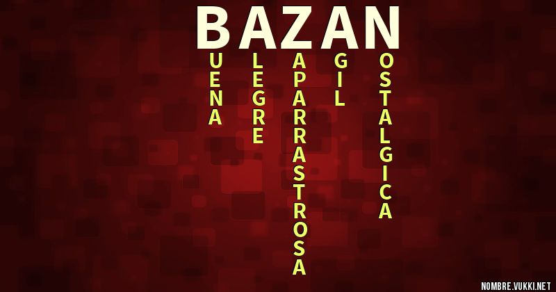 Acróstico bazan