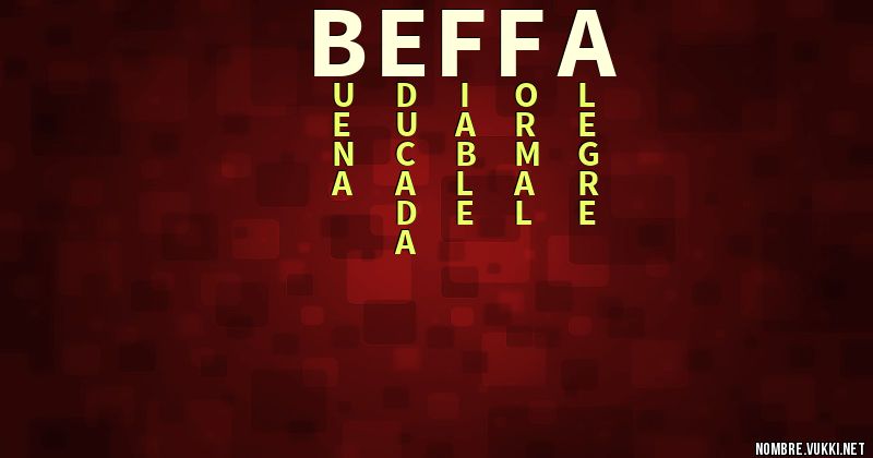 Acróstico beffa