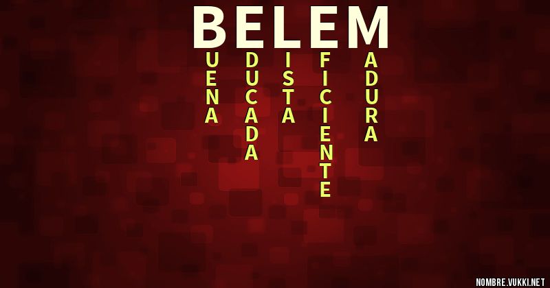 Acróstico belem