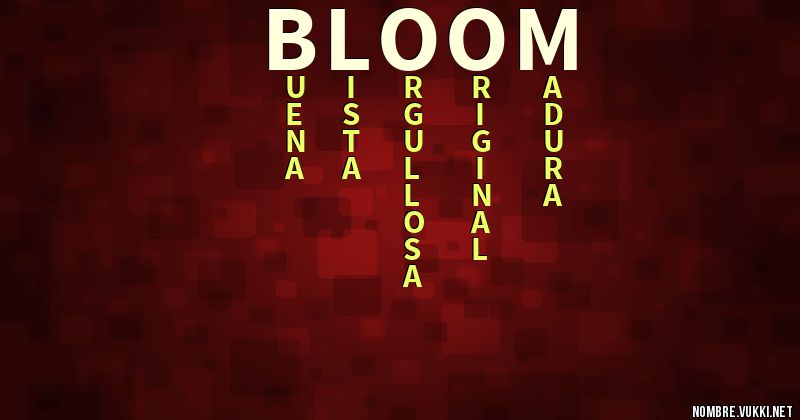 Acróstico bloom
