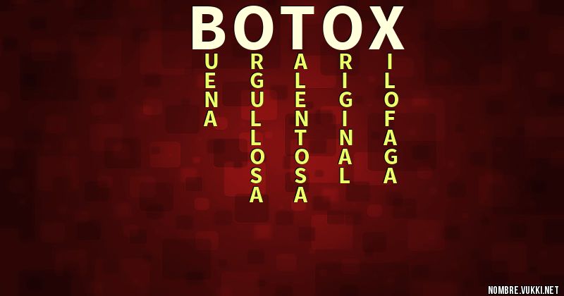 Acróstico botox