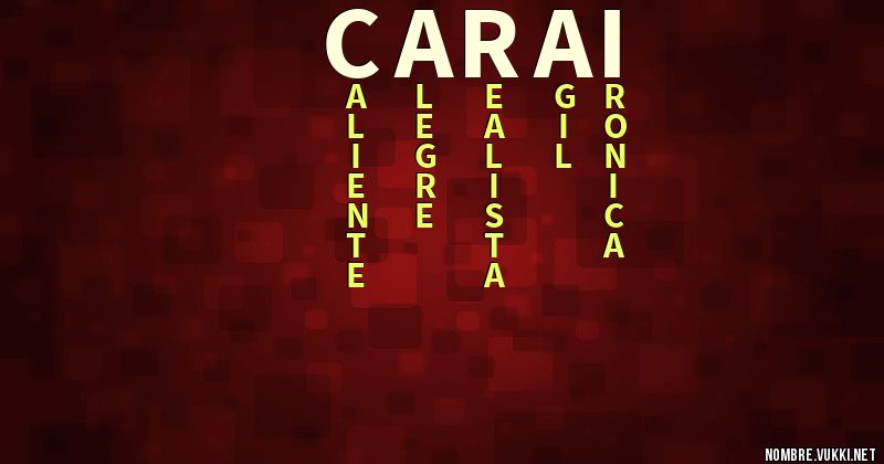 Acróstico carai