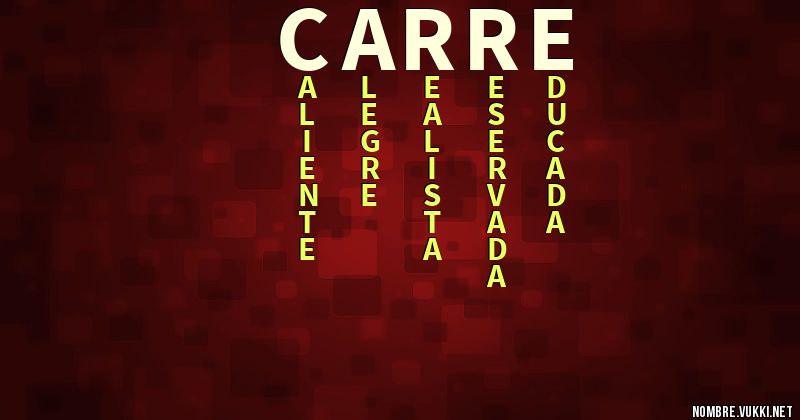 Acróstico carre