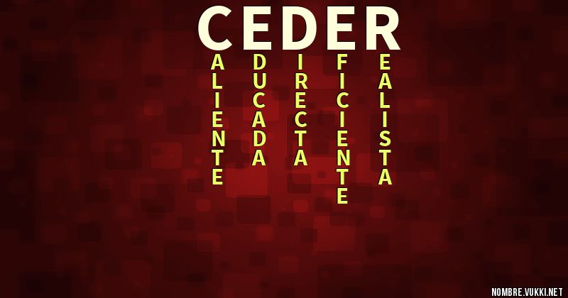 Acróstico ceder