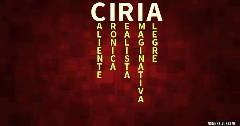 Acróstico ciria