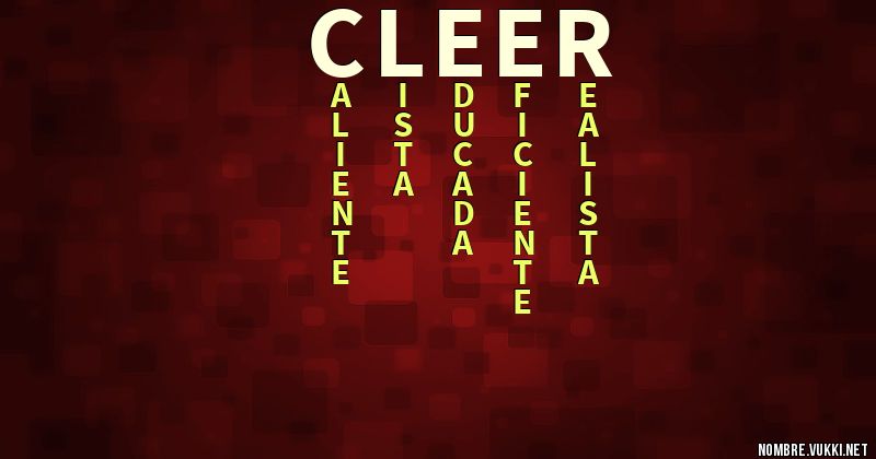 Acróstico cleer