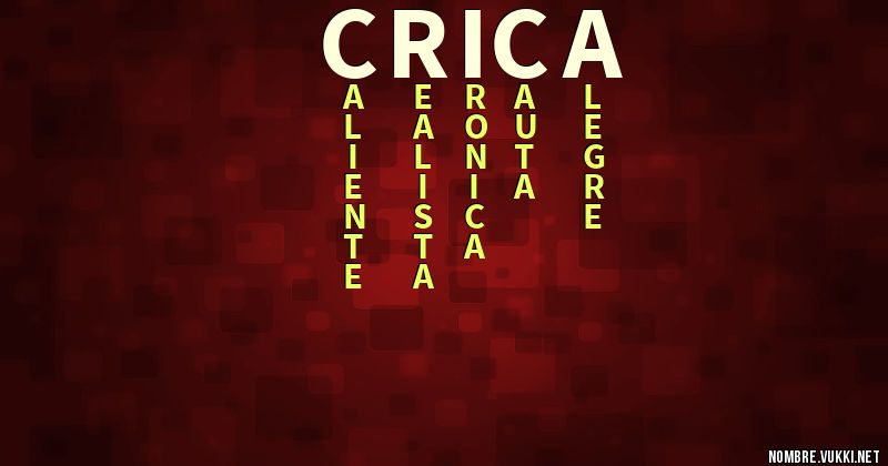 Acróstico crica