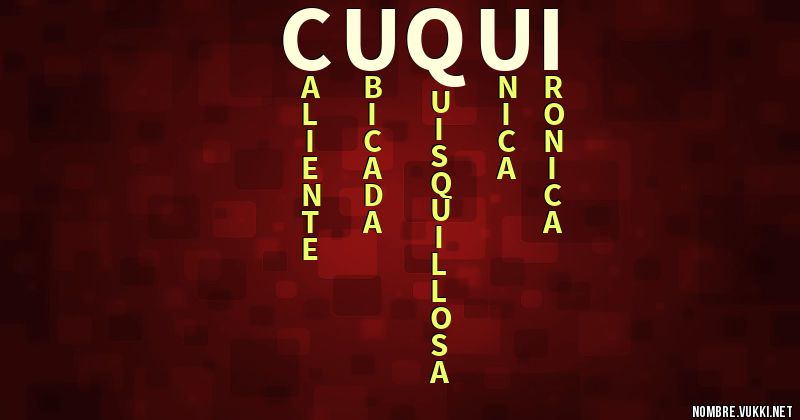 Acróstico cuqui