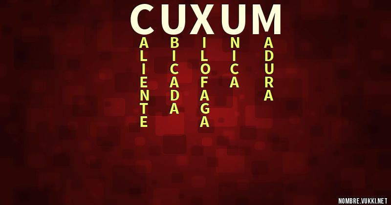 Acróstico cuxum