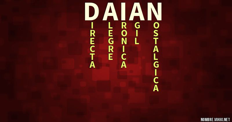 Acróstico daian