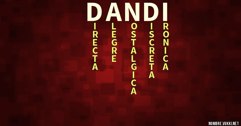 Acróstico dandi