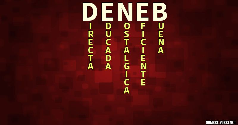 Acróstico deneb