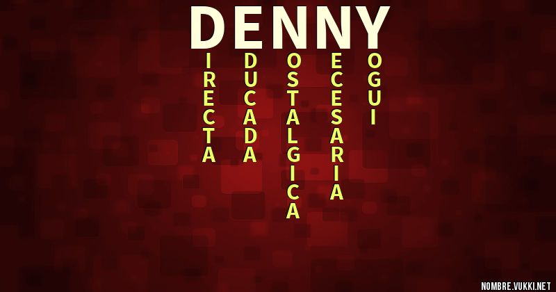 Acróstico denny