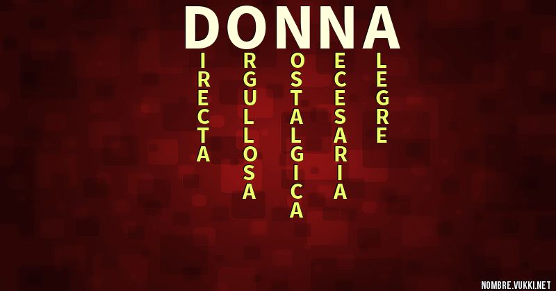Acróstico donna