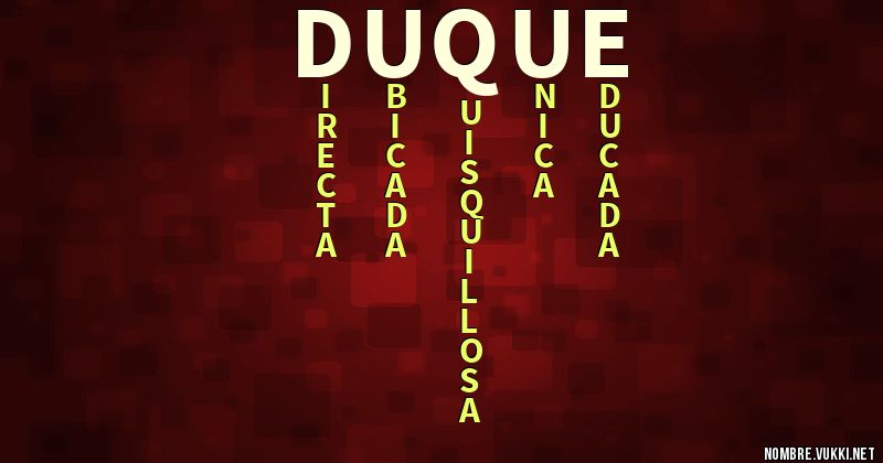 Acróstico duque