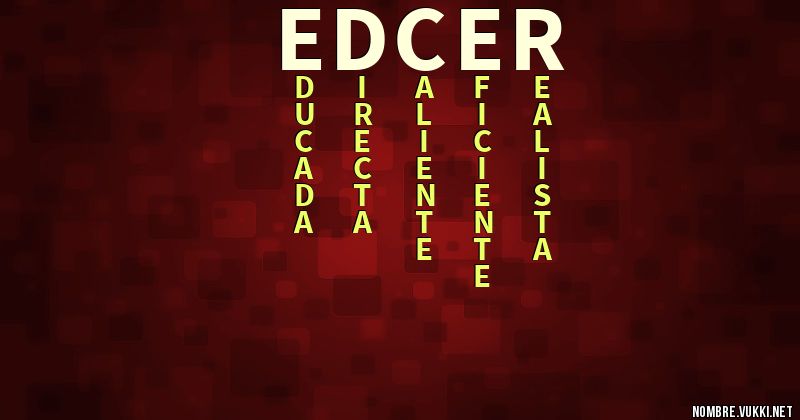 Acróstico edcer