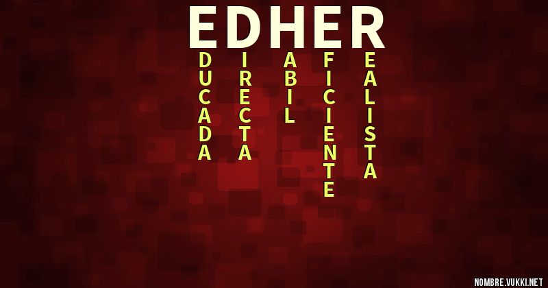 Acróstico edher
