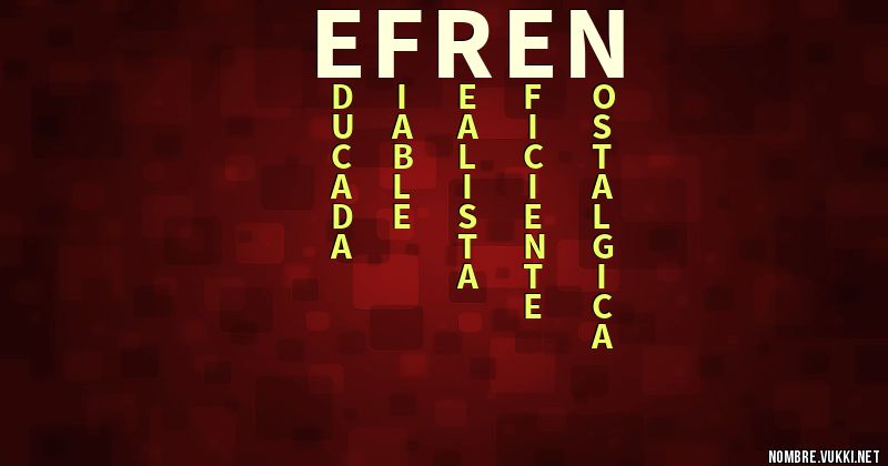 Acróstico efrén