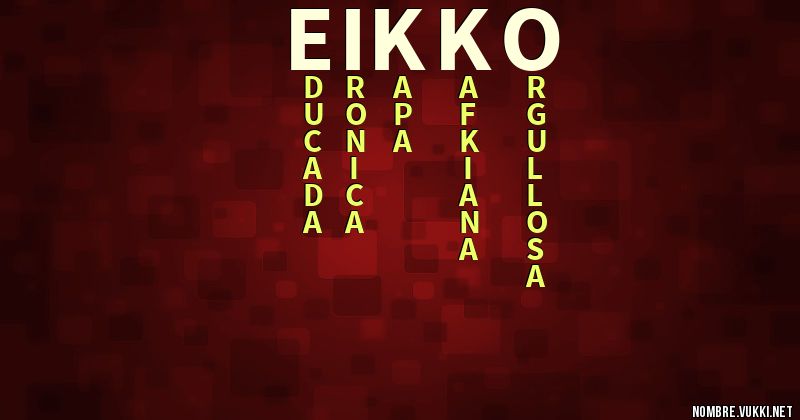 Acróstico eikko