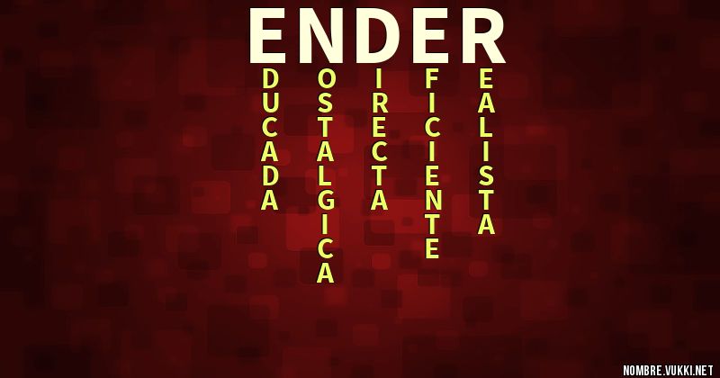 Acróstico ender