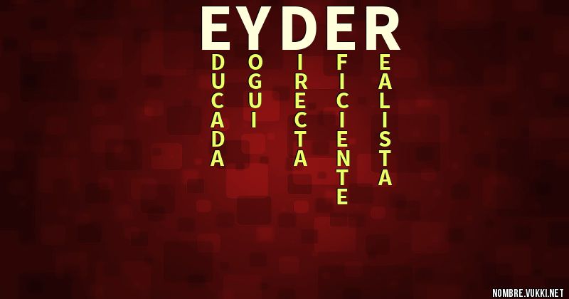 Acróstico eyder