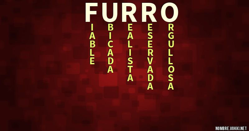 Acróstico furro