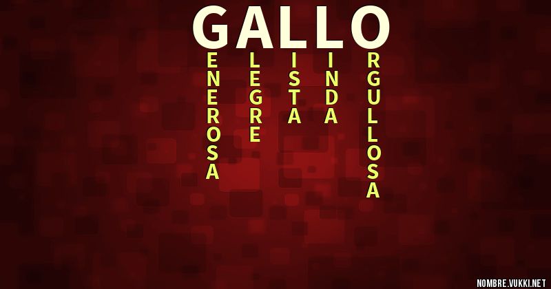 Acróstico gallo