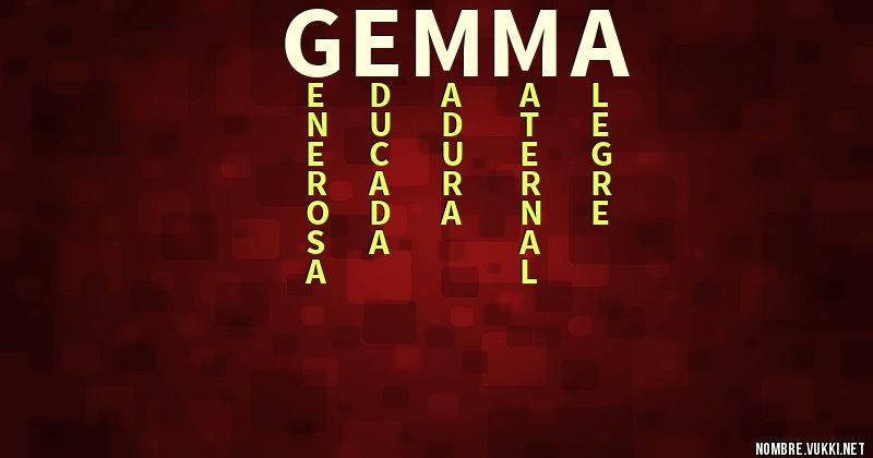 Acróstico gemma