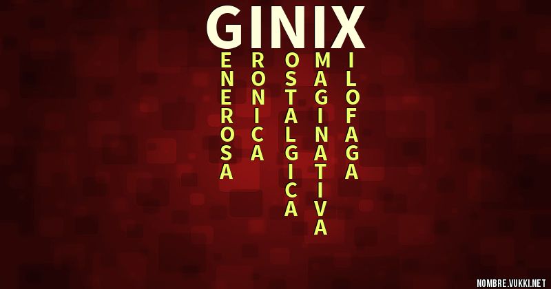 Acróstico ginix