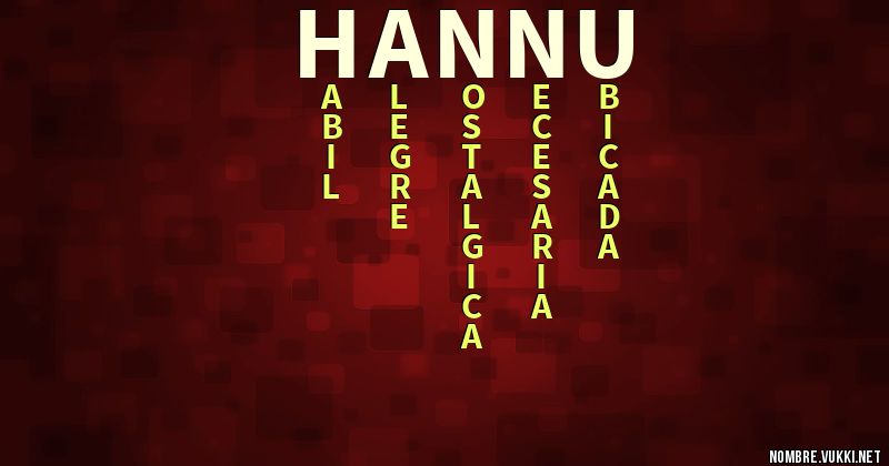 Acróstico hannu