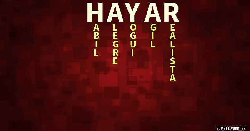 Acróstico hayar