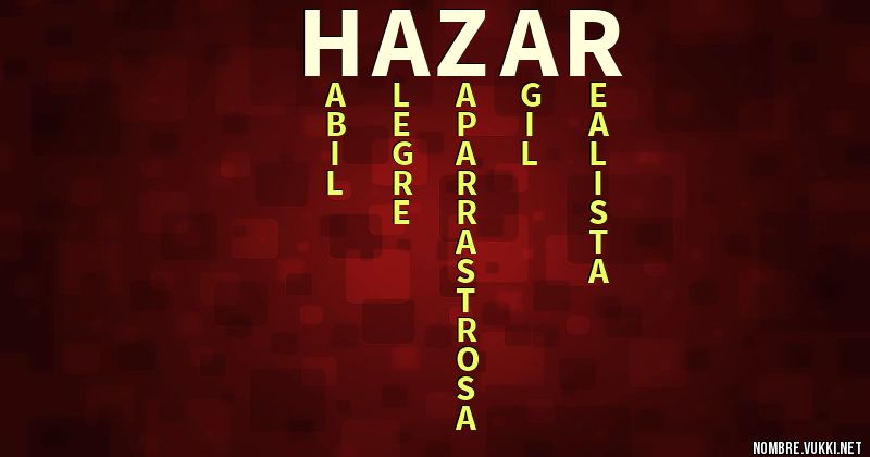 Acróstico hazar