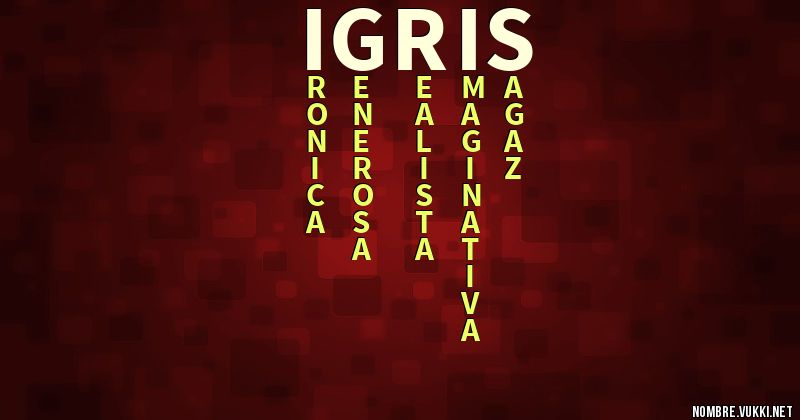Acróstico igris