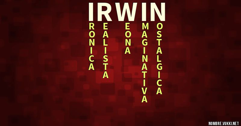 Acróstico irwin