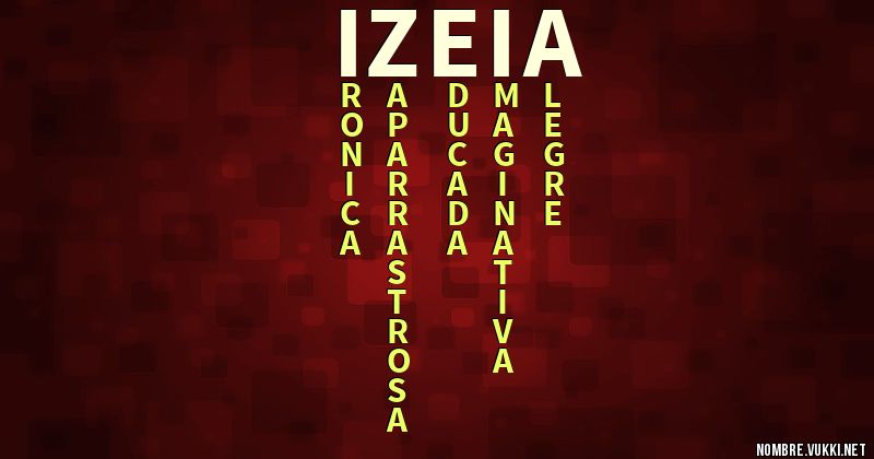Acróstico izeia