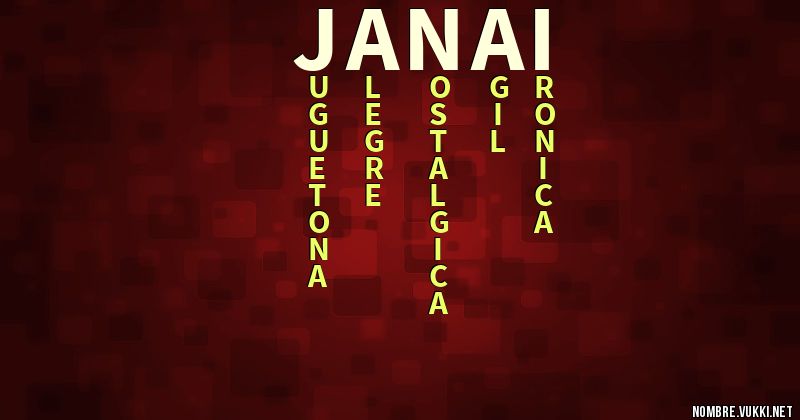Acróstico janai