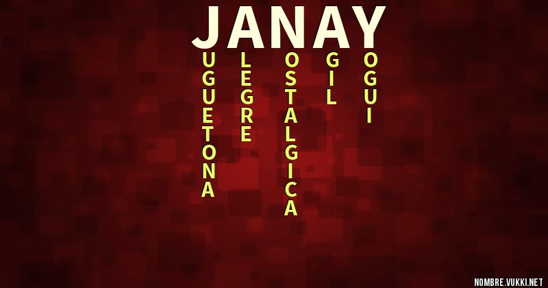 Acróstico janay