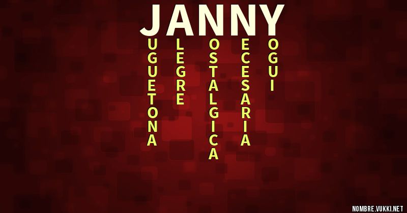 Acróstico janny