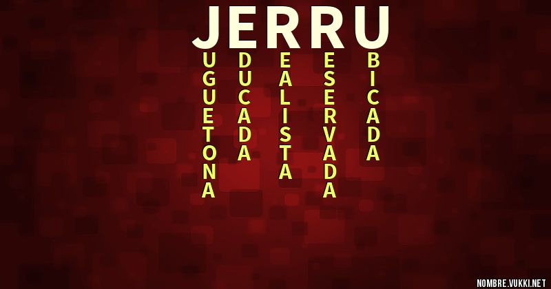 Acróstico jerru