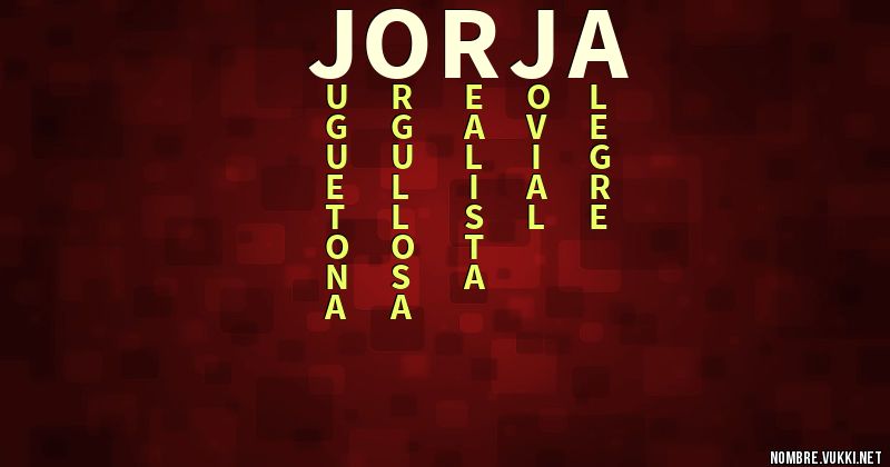 Acróstico jorja