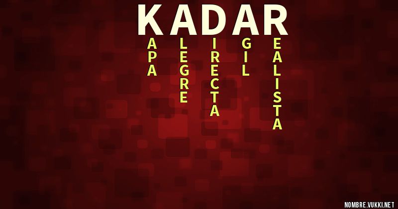 Acróstico kadar