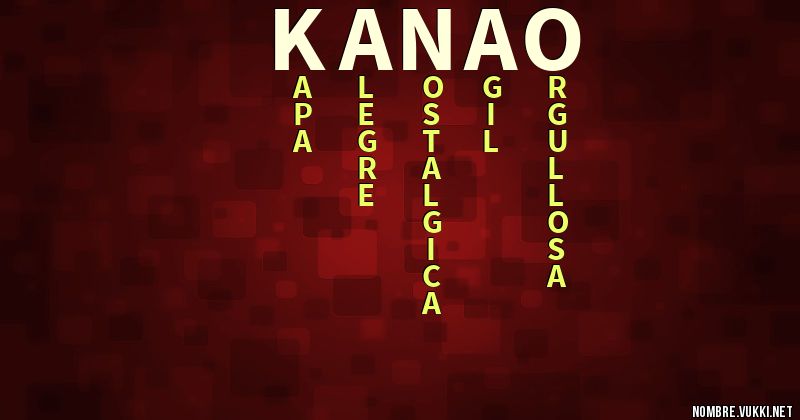 Acróstico kanao