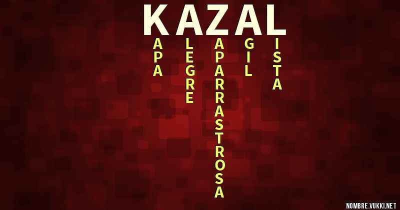 Acróstico kazal