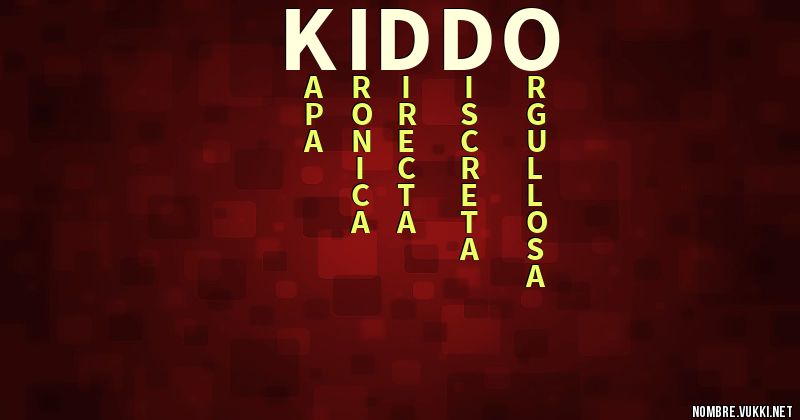 Acróstico kiddo