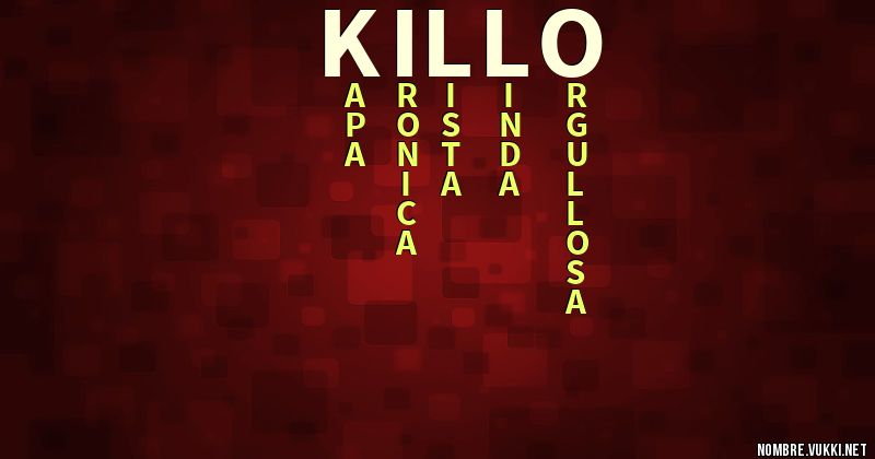 Acróstico killo
