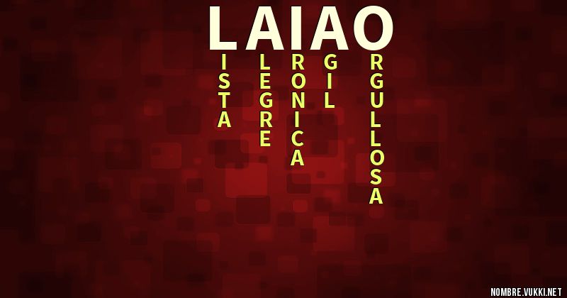 Acróstico laia o