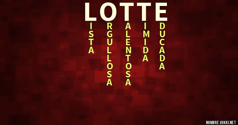 Acróstico lotte