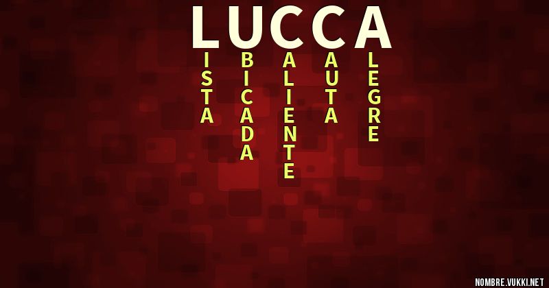 Acróstico lucca