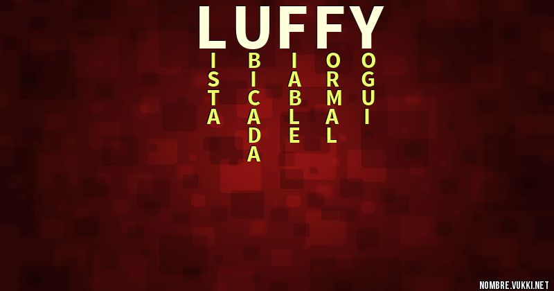 Acróstico luffy