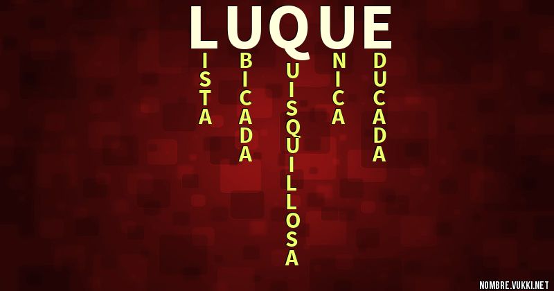 Acróstico luque